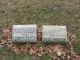 Small headstones for William and Helene Adams